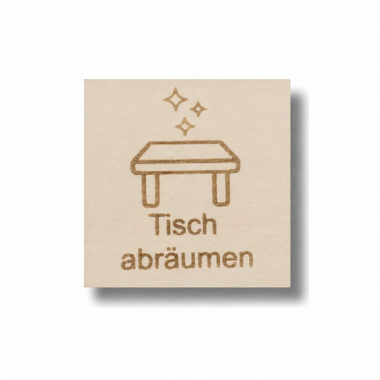 Piktogramm Tisch abräumen – Haushaltsaufgaben sichtbar machen