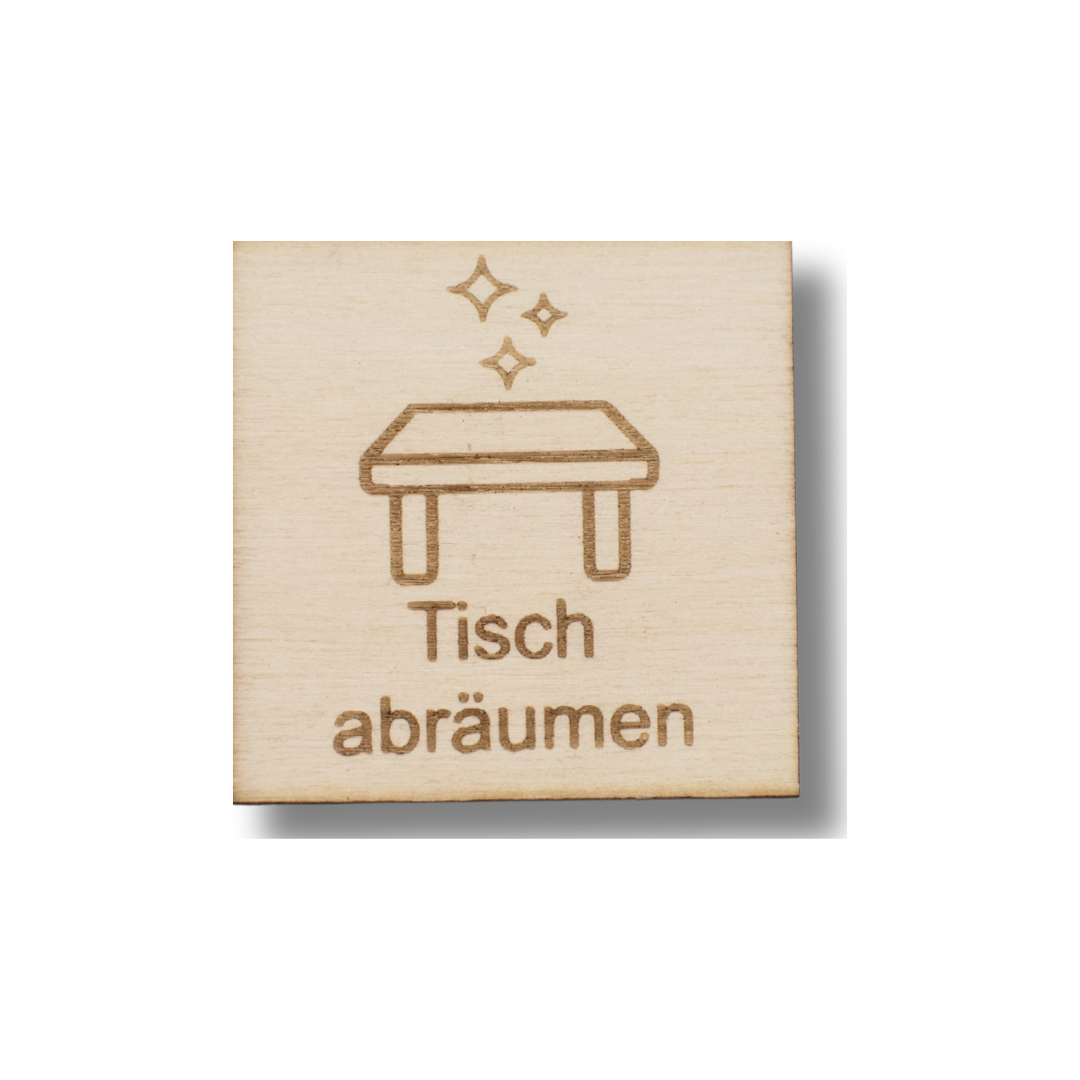 Piktogramm Tisch abräumen