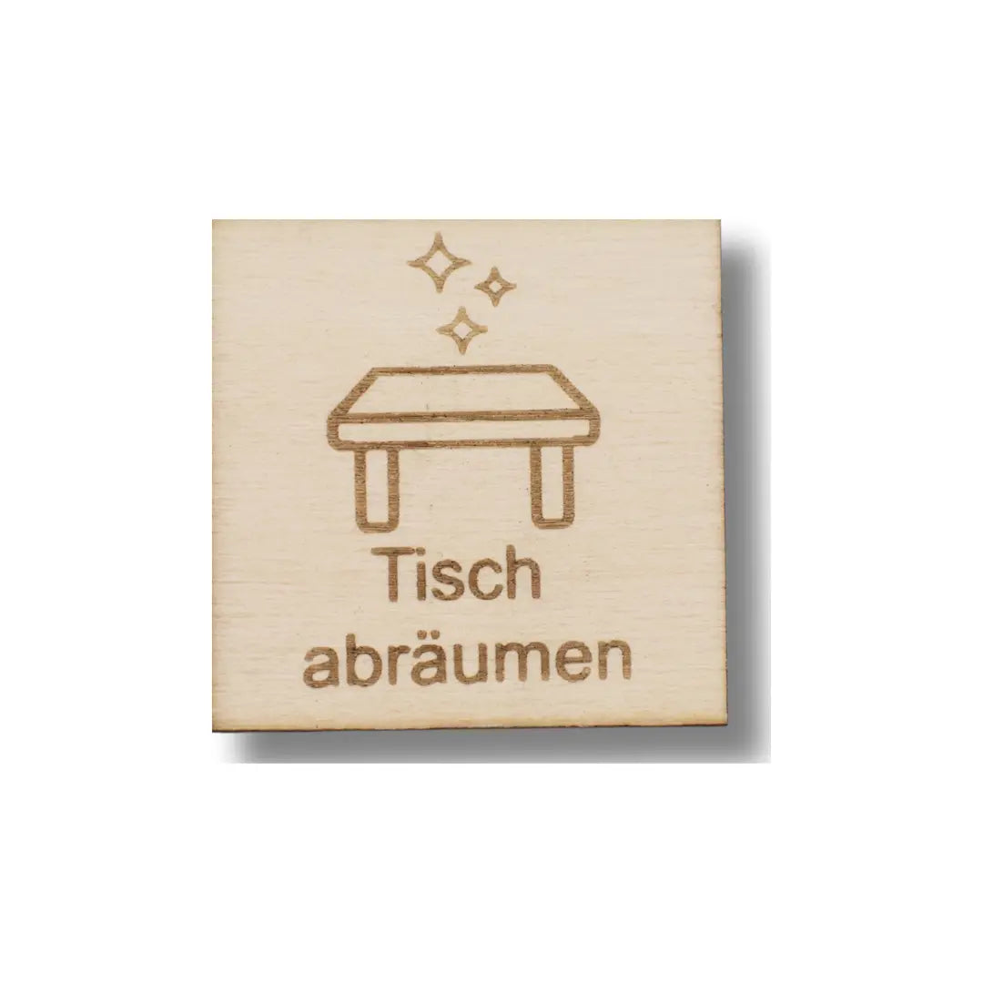 Piktogramm Tisch abräumen – Haushaltsaufgaben sichtbar machen
