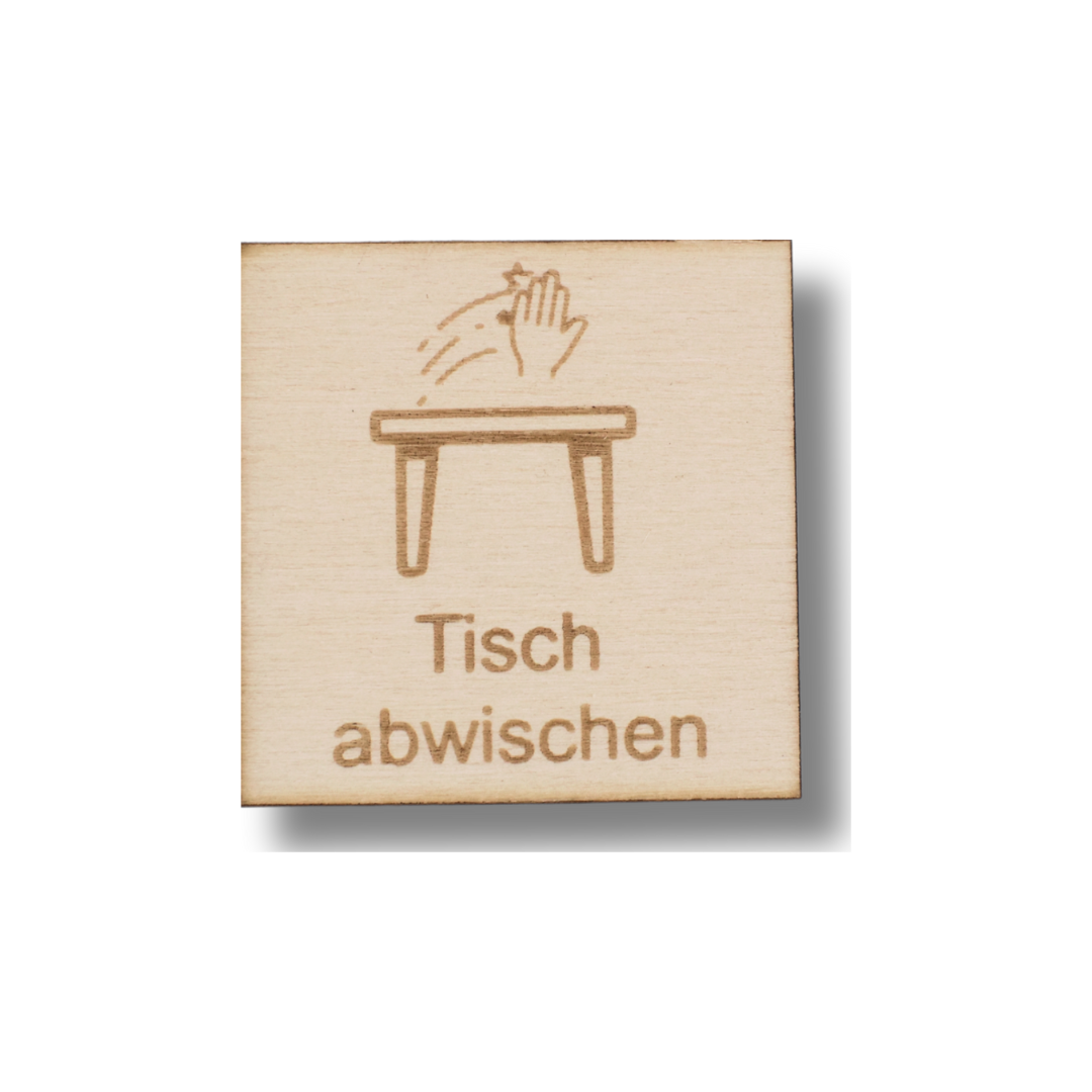 Piktogramm Tisch abwischen
