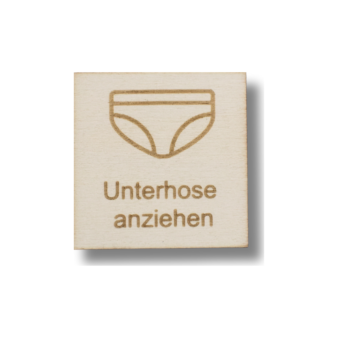 Piktogramm Unterhose anziehen