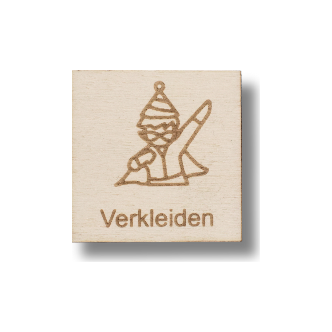 Piktogramm Verkleiden