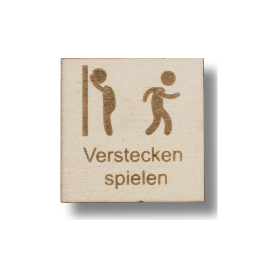 Piktogramm Verstecken spielen