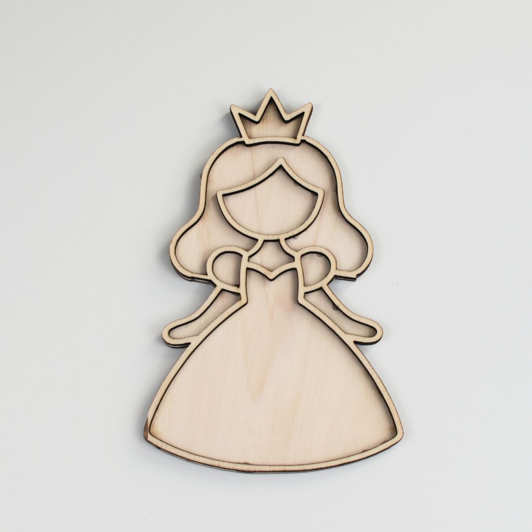 Holz-Füllform Prinzessin