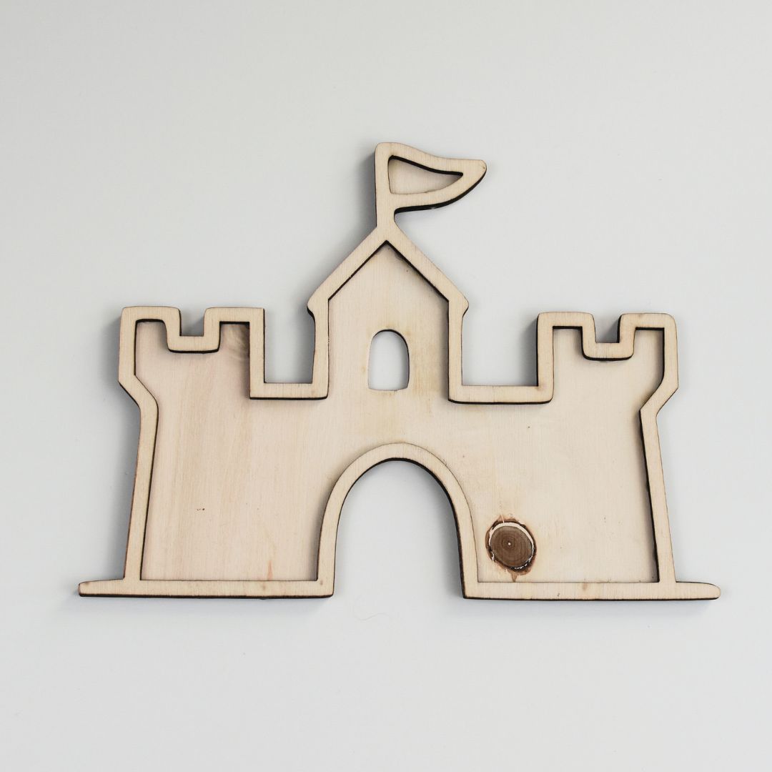 Holz-Füllform Ritterburg