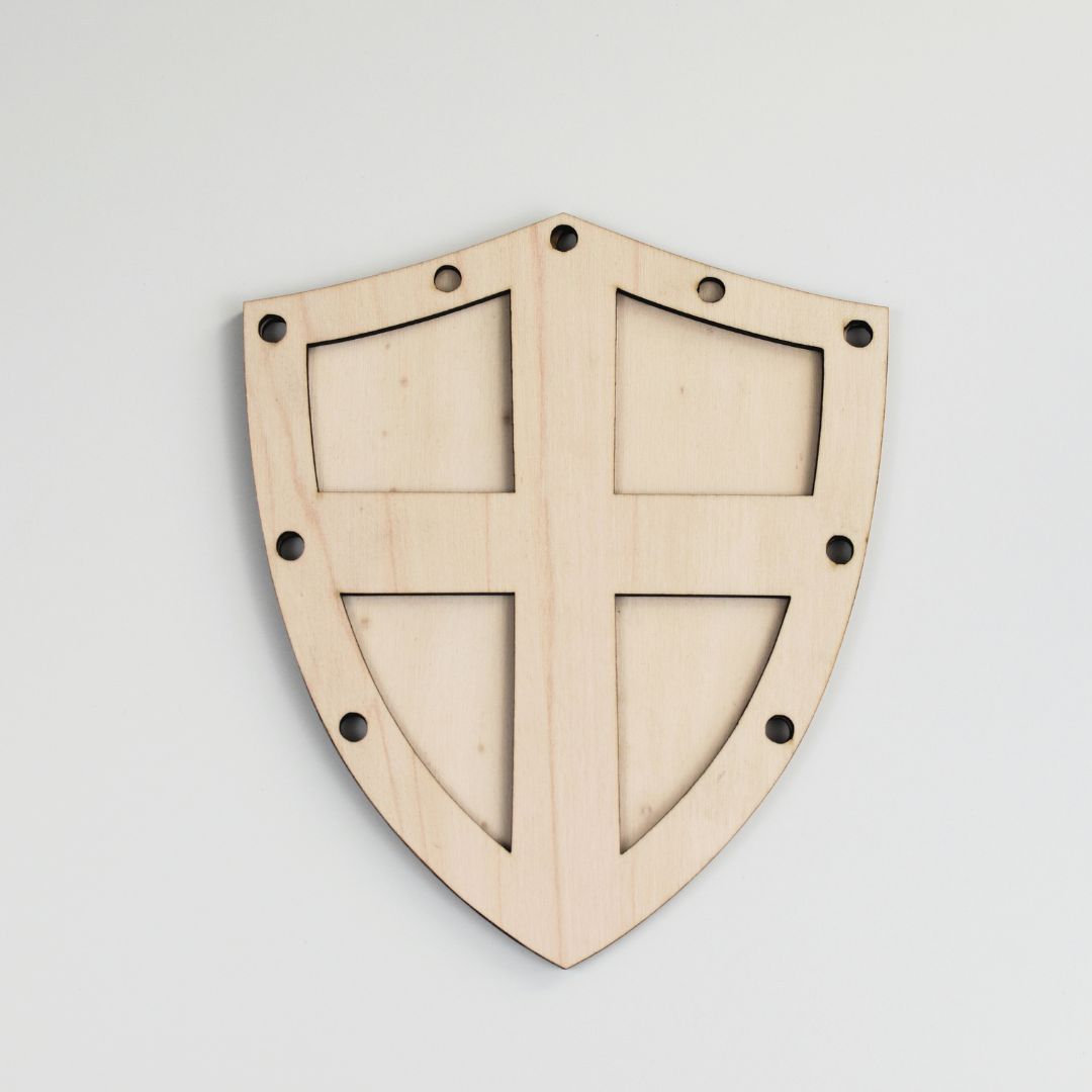 Holz-Füllform Wappenschild