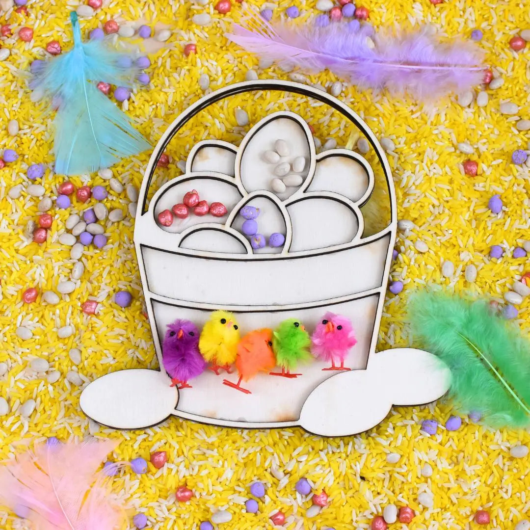 Holz-Füllform Osterkörbchen