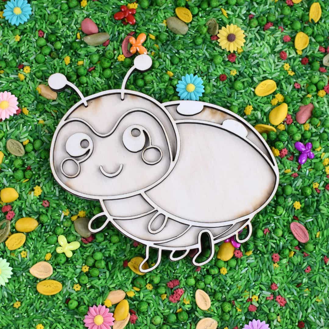 Holz-Füllform Marienkäfer