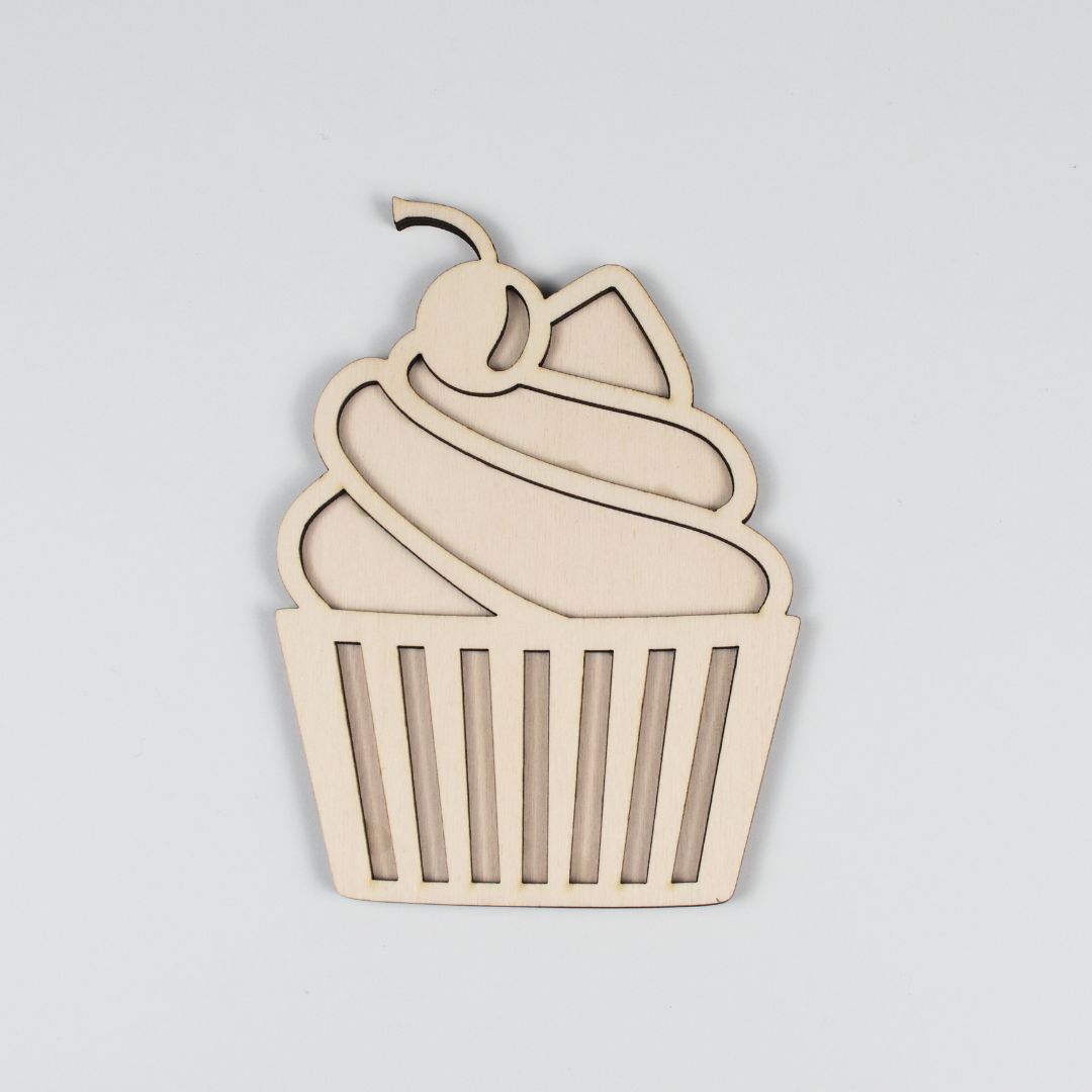 Holz-Füllform Kuchenstück