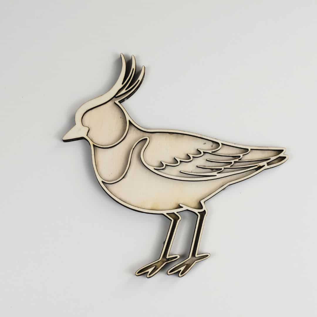 Holz Füllform Kiebitz