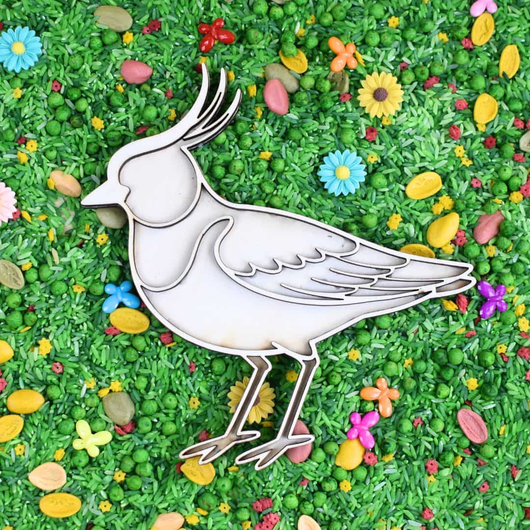 Holz Füllform Kiebitz