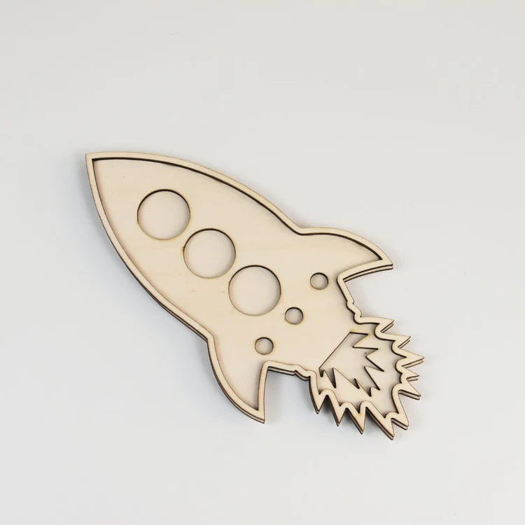 Holz-Füllform Rakete