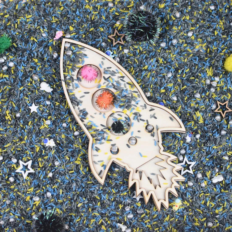 Holz-Füllform Rakete