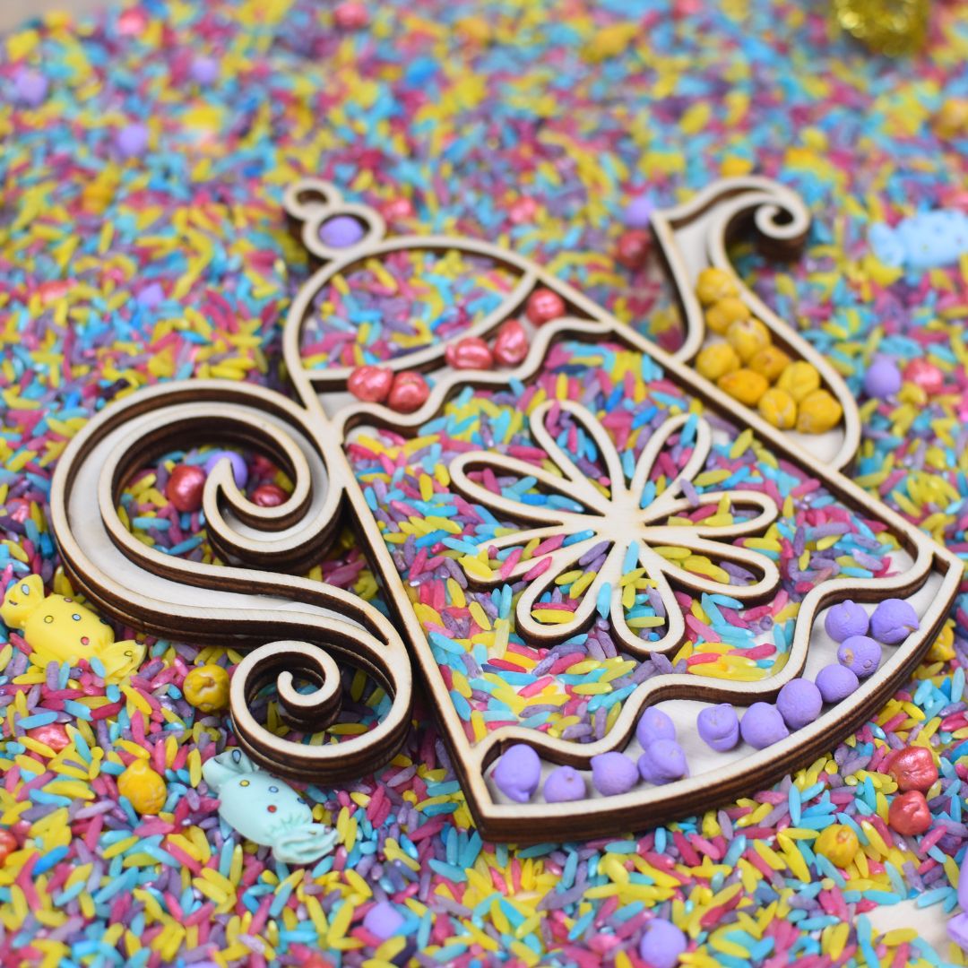 Holz-Füllform Teekanne