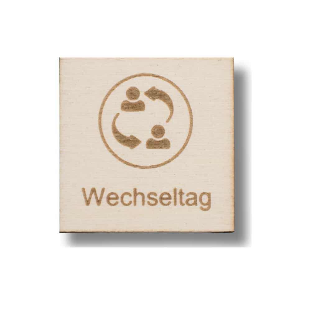 Piktogramm Wechseltag – Klarheit bei Co-Elternschaft