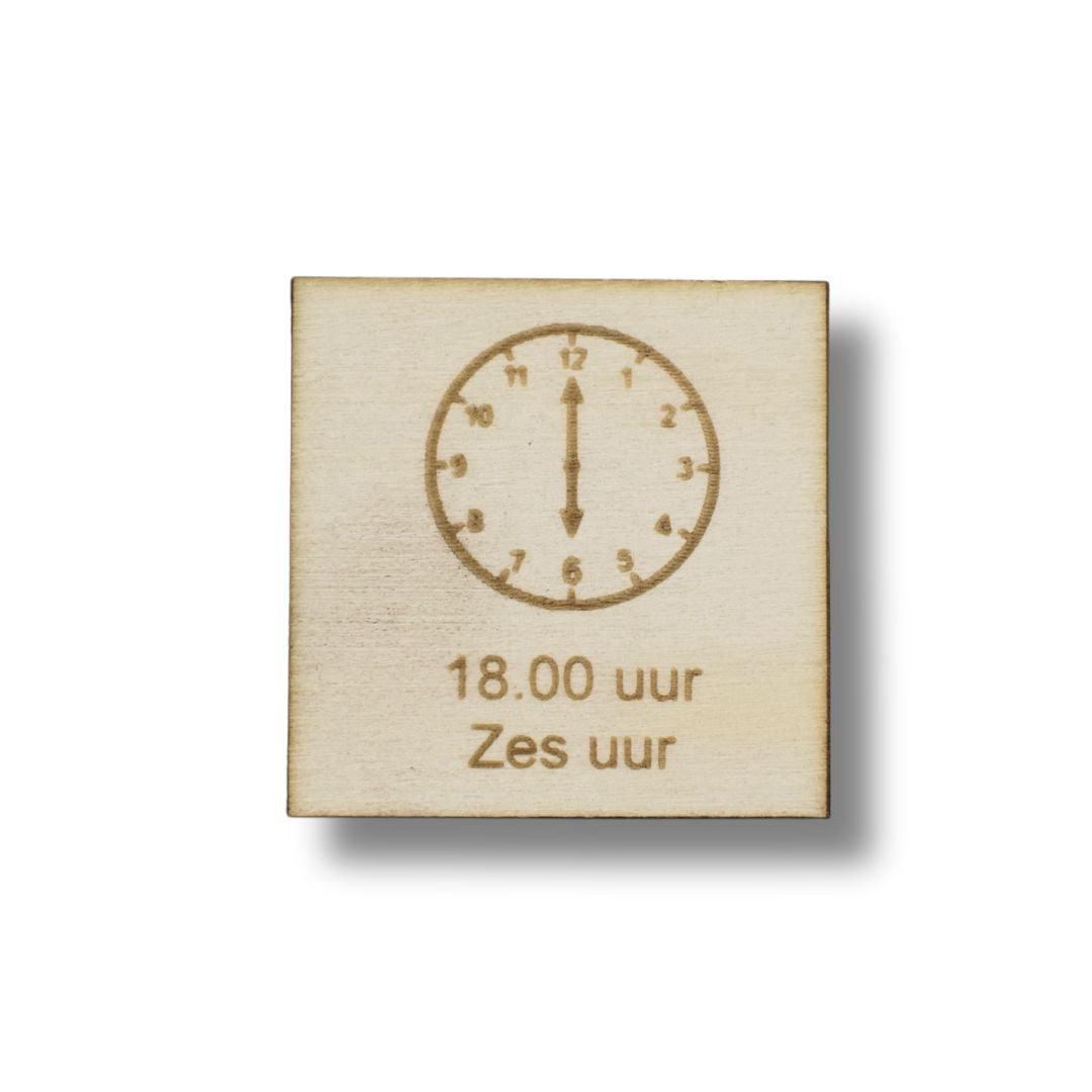 Piktogramm Sechs Uhr